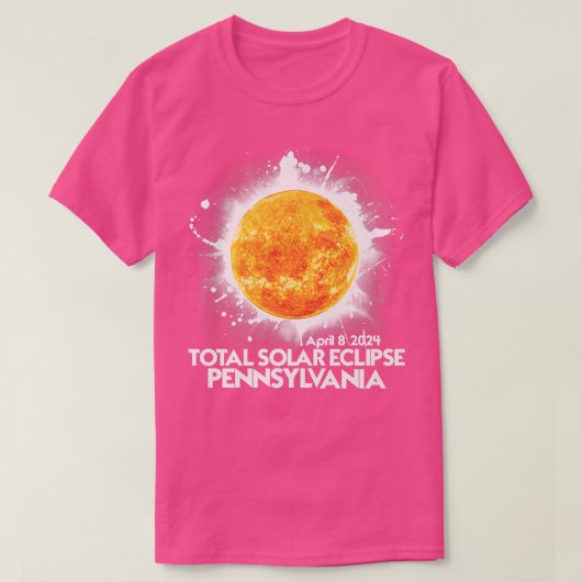 Totality Pennsylvania 2024 Total Solar Eclipse Ame T-shirt (Design voorkant)