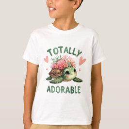 Totally Adorable Turtle Cute Art T-shirt