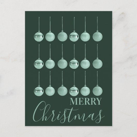 Totally Baubled Christmas Ornament Vector Design Feestdagenkaart (Voorkant)