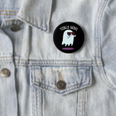 Totally Ghoul Funny Ghost Pun Dark BG Ronde Button 5,7 Cm (In situ)