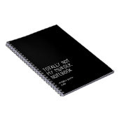 Totally Not My Murder Notebook – Funny Dark Humor  Notitieboek (Rechterzijde)