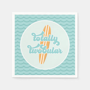 Totally Twobular Surf Beach 2e verjaardag Servet