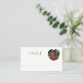 Totdat de dood ons scheidt Gothic hart gouden Hall Plaatskaartje (Staand voorkant)