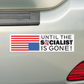 Totdat de socialist is opgegroeid bumpersticker (Op auto)