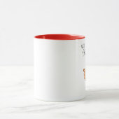 Totdat ik mijn koffie heb gehad, klop af| grappige mok (Midden)