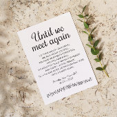 Totdat we elkaar weer ontmoeten... briefkaart