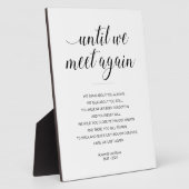 Totdat we elkaar weer ontmoeten, elegant begrafeni fotoplaat (Zijkant)