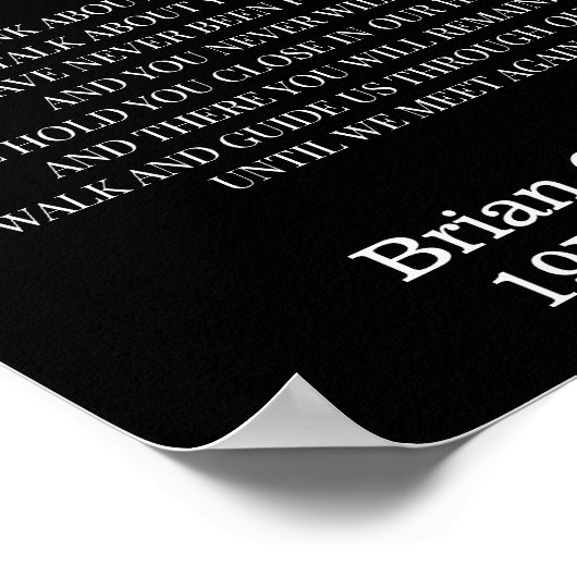 Totdat we elkaar weer ontmoeten, elegant begrafeni poster (Hoek)