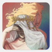 Totdat we gezichten hebben - Orale en Psyche Vierkante Sticker (Voorkant)