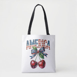 Tote-America Schoudertas Patriotische Kersttas Draagtas
