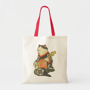 Tote Bag 三味線を弾く猫, chat de 国芳 jouant la guitare, Kuniyoshi,