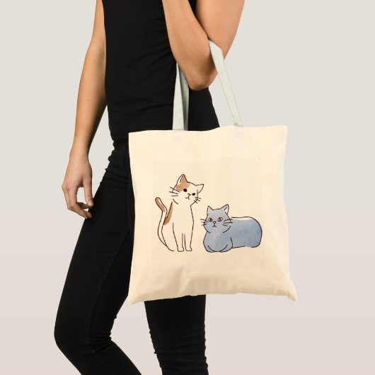 TOTE BAG 二匹の猫 (Devant (produit))