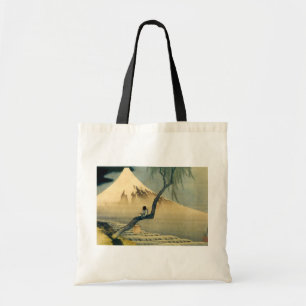 Tote Bag 富 士 と 年, 北 斎 Mont Fuji et Boy, Hokusai, Ukiyo-e 少