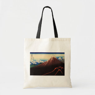 Tote Bag 山 下 白 雨, 北 斎 Thunder et Mont Fuji, Hokusai, Ukiyo-