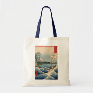 Tote Bag 波と富士山, vague de 広重 et mont Fuji, Hiroshige