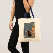 Tote Bag 猫好きな絵師の自画像, peintre de 国芳 qui aime des chats, (Devant (produit))