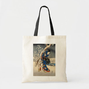 Tote Bag 雪 の 芸 者, 豊 Geisya à Snow, Toyokuni, Ukiyo-e