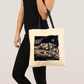 Tote Bag 雲 龍 図, 曾 我 白 Dragon avec Cloud, Sumi-e (Devant (produit))