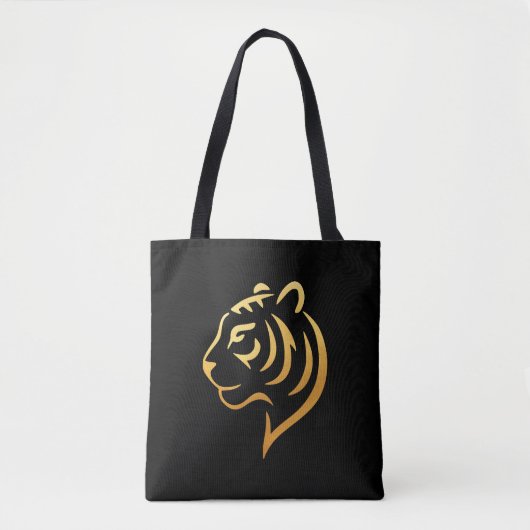 Tote Bag 黄金の虎 Gold Tiger – Japanese Minimalist (Devant)