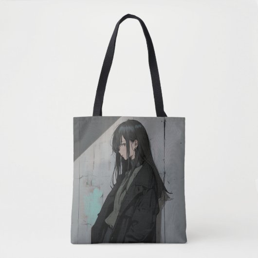 Tote Bag 黒コートJKトートバッグ|寿司娘 GenerativeAI (Devant)