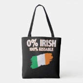 Tote Bag 0% Irlandais 100% Kissable (Dos)