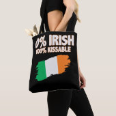 Tote Bag 0% Irlandais 100% Kissable (De près)
