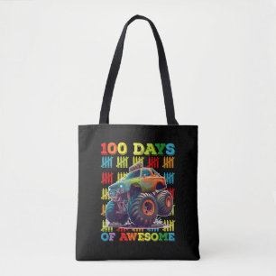 Tote Bag 100 jours de camion monstre génial École du 100e j