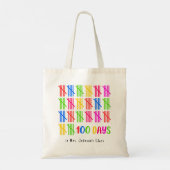 Tote Bag 100 Jours de l'école Colorful Tally Mark (Dos)