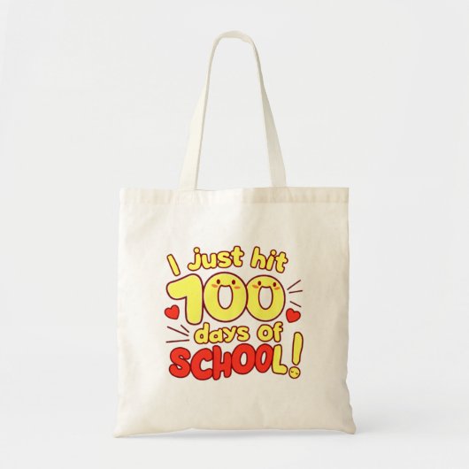 Tote Bag 100 Jours d'école Kawaii Style Design (Devant)