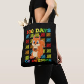 Tote Bag 100 Jours D'Écureuil Étonnant 100E Jour De L'École (De près)