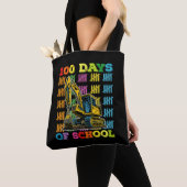 Tote Bag 100 Jours D'Enseignant De L'École D'Excavateur (De près)