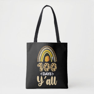 Tote Bag 100 jours vous tous 100e jour d'école léopard