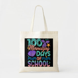 Tote Bag 100 Mermazing Days Of School Mermaid 100th Day Gir