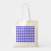 Tote Bag 100 vaches - Bleu (Devant)