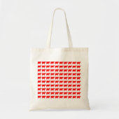 Tote Bag 100 vaches - Rouge (Devant)