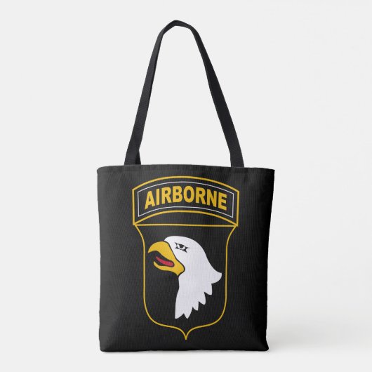 Tote Bag 101e division aéroportée Vétéran militaire (Dos)
