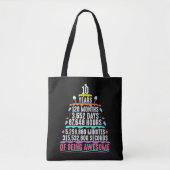 Tote Bag 10 ans de gâteau 10 minutes d'anniversaire (Devant)