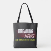 Tote Bag 10 ans de travail 10e cadeau d'employé (Dos)