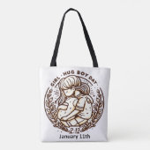 Tote Bag 11 janvier - Fille Hug Boy Day (Dos)