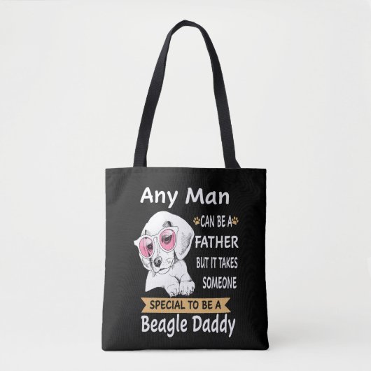 Tote Bag 11 N'Importe Quel Homme Beagle Papa (Devant)