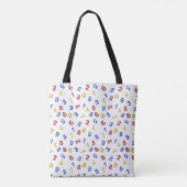 Tote Bag 123 chiffres Rouge Jaune Bleu (Dos)