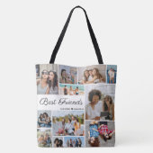 Tote Bag 12 Photo Collage Meilleurs Amis Pour Toujours Gran (Dos)