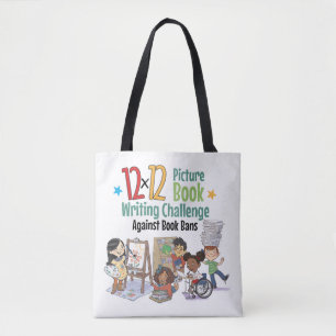 Tote Bag 12 x 12 Contre les interdictions de livre Caractèr