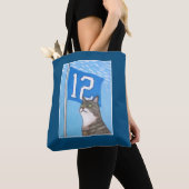 Tote Bag 12ème Drapeau (bleu) (De près)