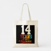 Tote Bag 14 Ans D'Être Des Cadeaux Magnifiques 14 Ans 14ème (Dos)