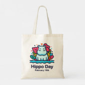 Tote Bag 15 février Journée de l'hippo (Dos)
