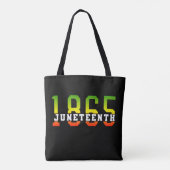 Tote Bag 1865, 1865, fête de la liberté noire (Dos)