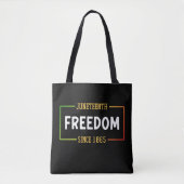 Tote Bag 1865, 1865, fête de la liberté noire (Devant)