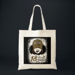 Tote Bag 18 Ans Fabuleux Melanin Girl Leopard 18th Bi<br><div class="desc">18 ans Fabuleux Melanin Girl Leopard 18e anniversaire</div>