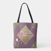 Tote Bag 18e anniversaire Mariage de la porcelaine Fourre-t (Dos)